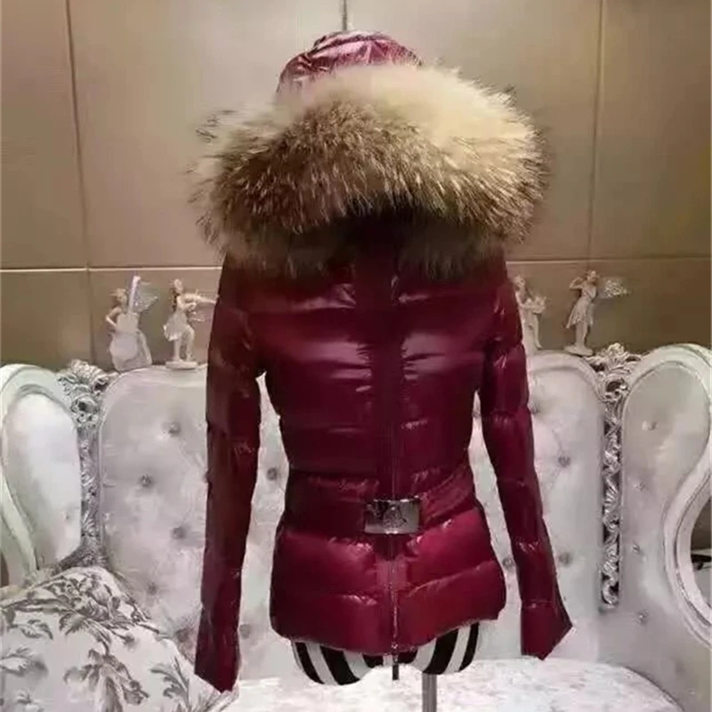 

Natural Fox Fur Collar 2020 Winter Short Down Coat Women Loose White Duck Down Jacket Thick Warm Real Fur Hooded Coat Down Parka
