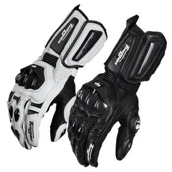 

Furygan -10 gloves made of carbon fiber leather motorcycle Cycling knight Long section gloves locomotive Anti-fall Motocross