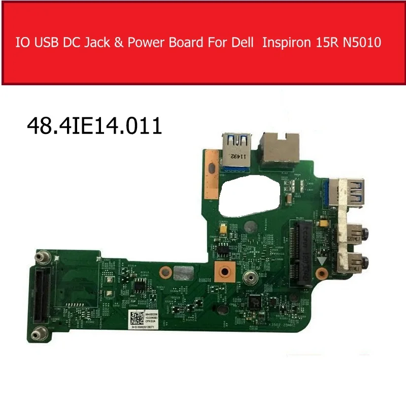 Плата порта питания для Dell Inspiron 15R N5110 плата LAN USB 3 0 аудио сменная 48.4IE14.011 |