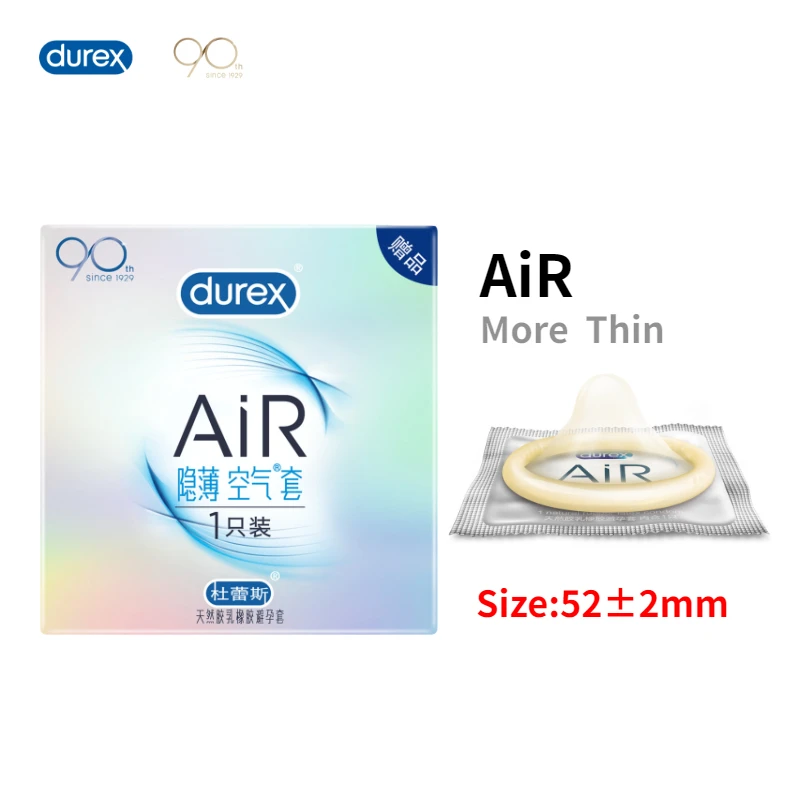 Durex 50 шт./упак. презерватив 52 мм 8 типов натуральный латекс Экстра смазка член