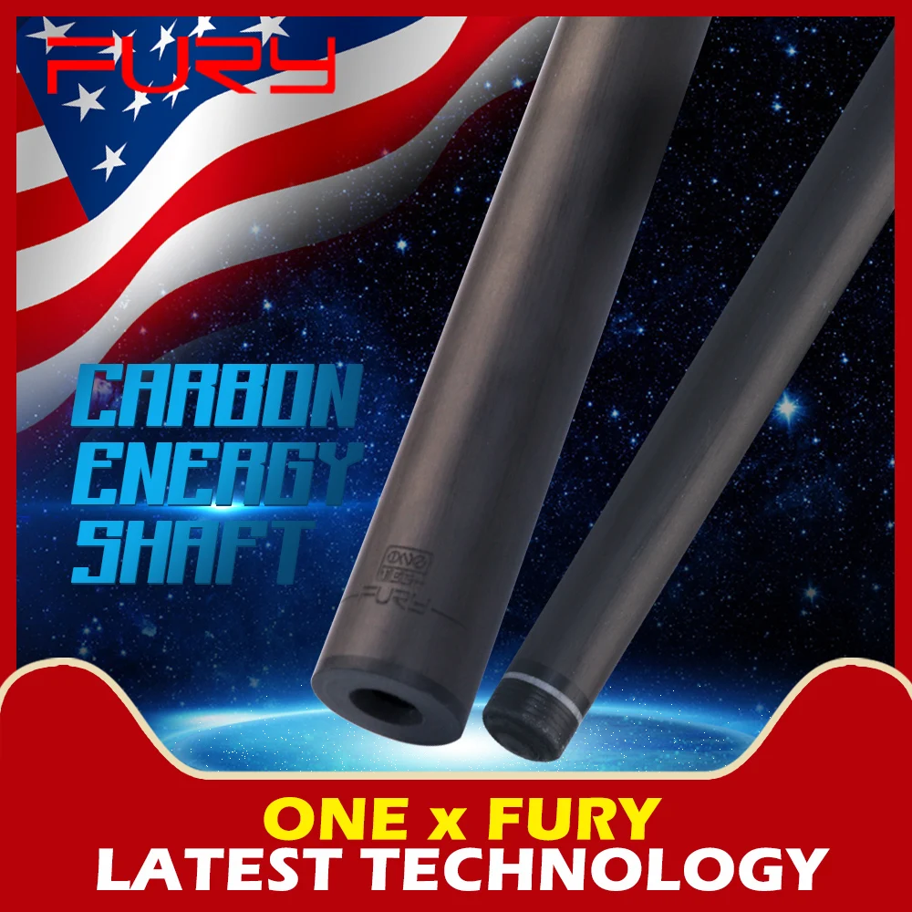 

FURY 11/12.5/12.8/13mm Kamui Tip Pure Carbon Technology Pool Cue Billiard Cues Shaft Punch Jump Snooker Kit Carbon Fiber Uni-loc