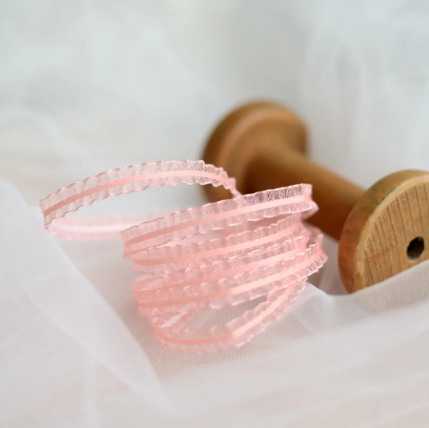 2 Meters Width 0.7cm 5 Colors Embroidery Ruffle Lace Trim Ribbon Bilateral Lolita Lace Fabric DIY Dress Headwear Sewing Supplies For lace fabric,lace ribbon,lace sewing supplies,lace sewing accessories,lace accessories,lace garment accessories,lace hair accessories,lace decoration