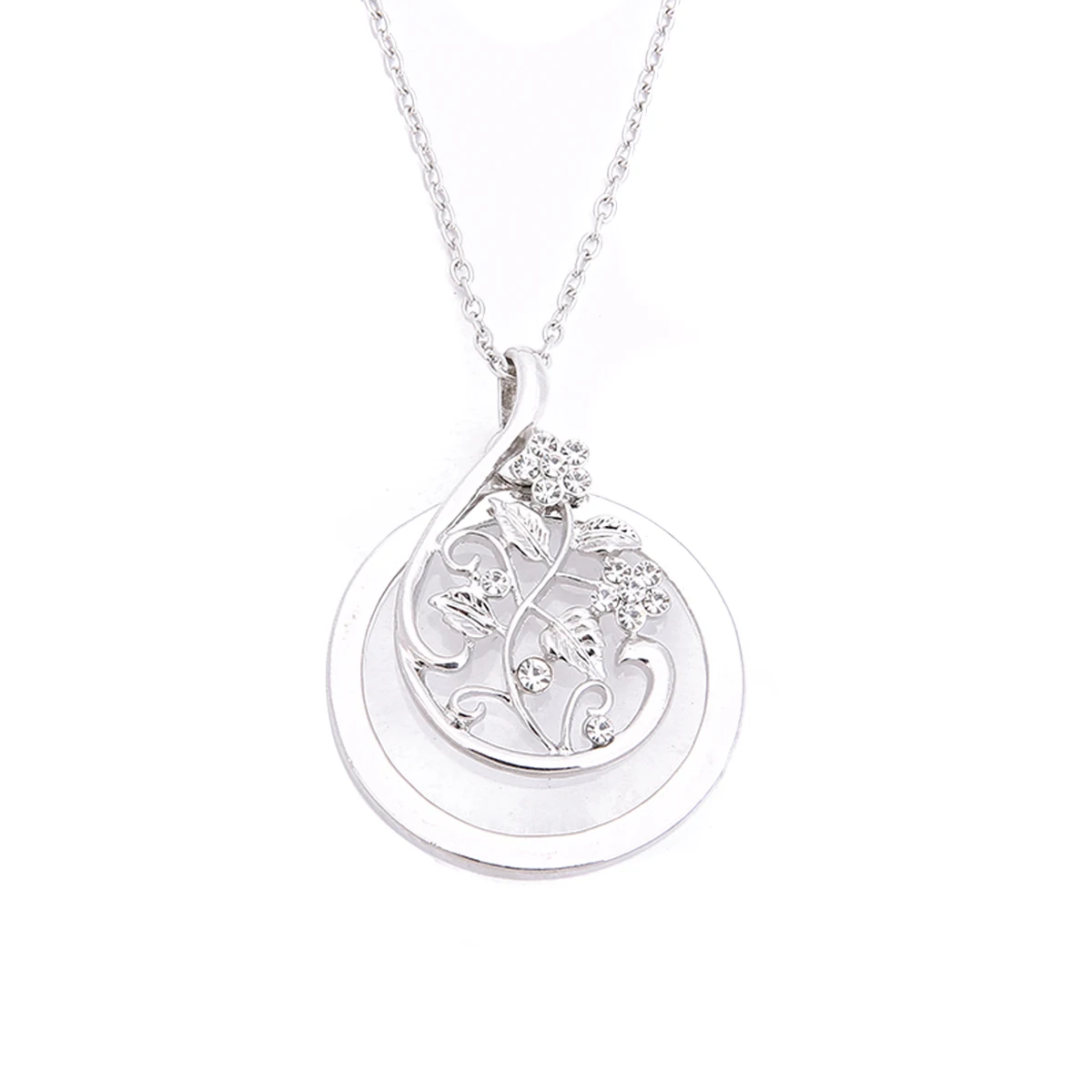 Flowers Silver Shellhard Art увеличительные Стекло ожерелье с кабошоном винтаж, ретро, под старину Древо жизни Cat медальоны с картой для Для женщин Для мужчин ювелирные изделия - Окраска металла: Flowers Silver