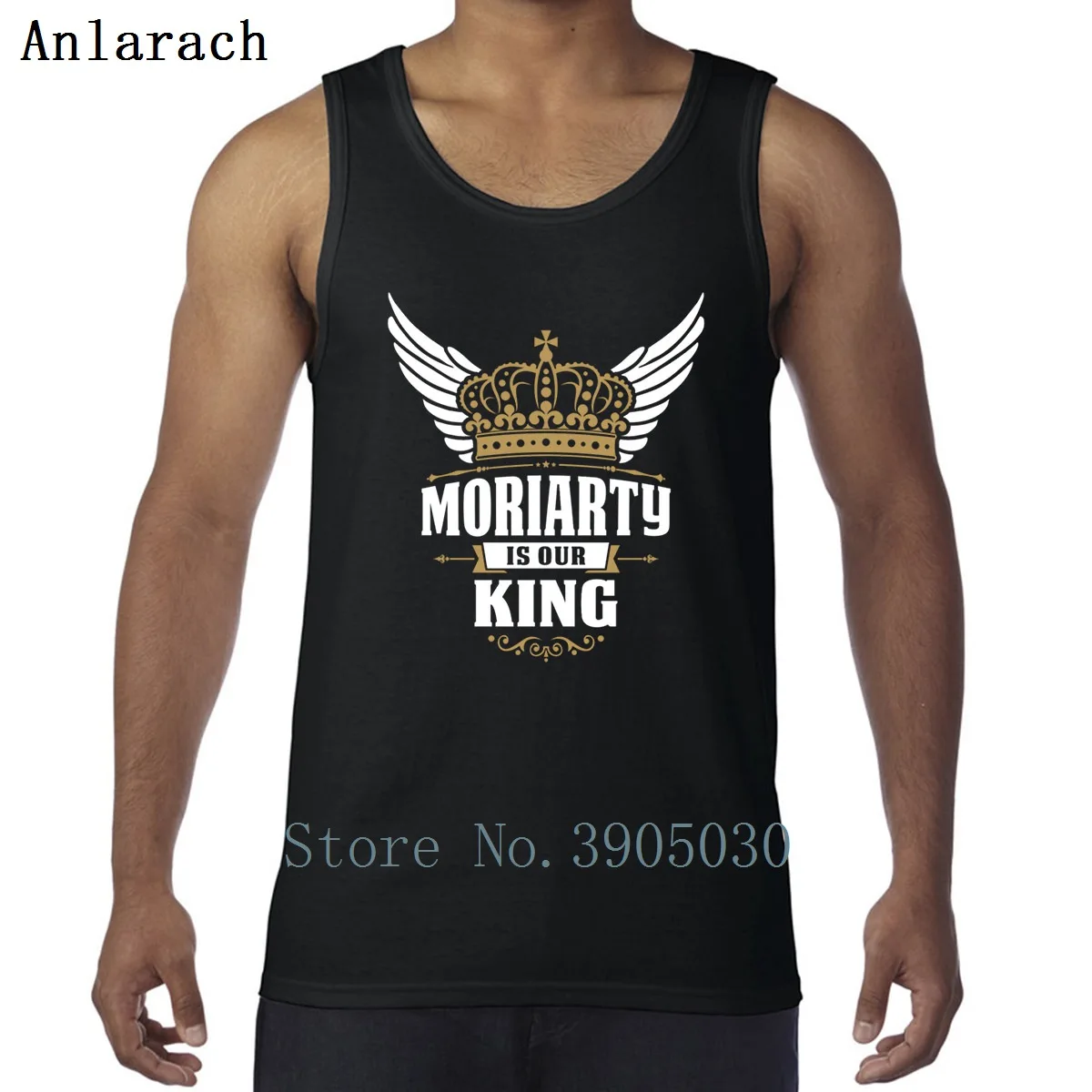 

Moriarty Is Our King Vest Sunlight Euro Size Male Creative Tank Top Men Free Shipping Workouts Comical Pattern