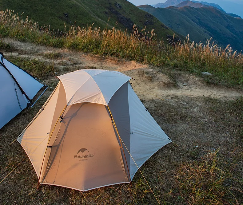 Палатка Naturehike Nebula 2 Ультралегкая двухместная палатка 20D нейлоновая силиконовая
