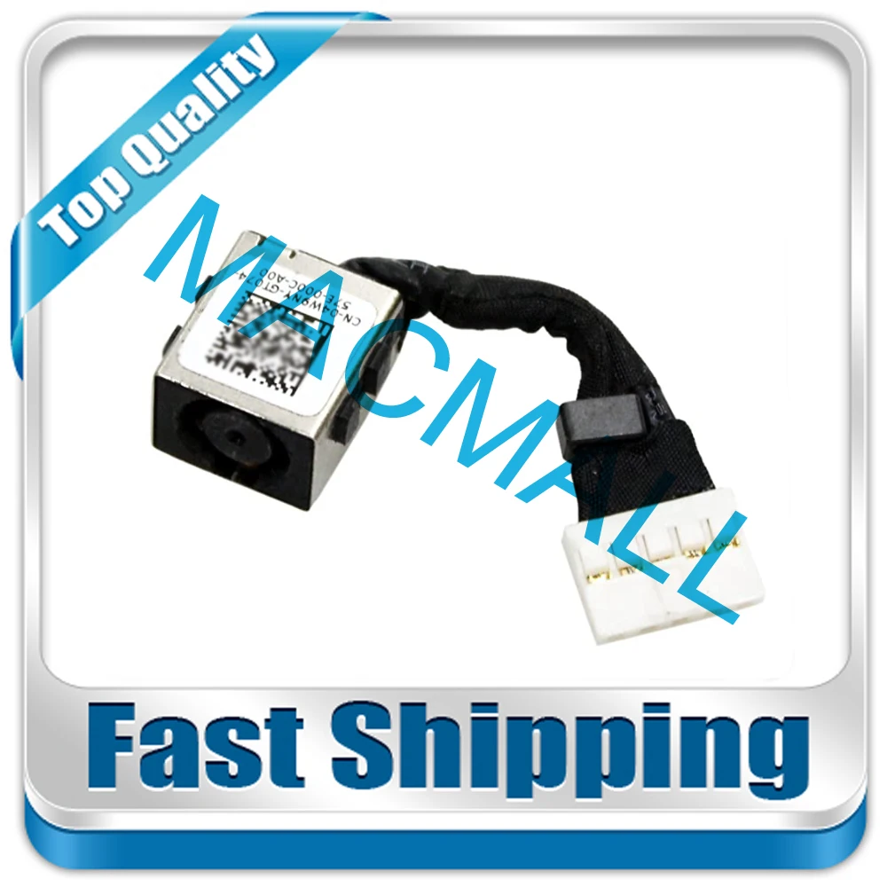 

New For Dell Latitude 7240 E7240 7250 E7250 DC30100O000 4W9NY 04W9NY Replacement DC Power Jack with Cable Socket