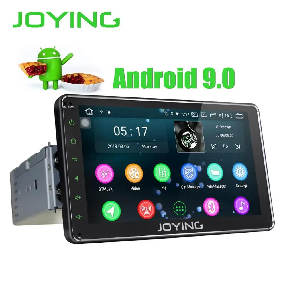 JOYING Универсальный 1 din android 9,0 автомобильный мультимедийный плеер головное устройство 7 ''четырехъядерный 2 Гб wifi BT Поддержка сплит-экран зеркальная связь HD
