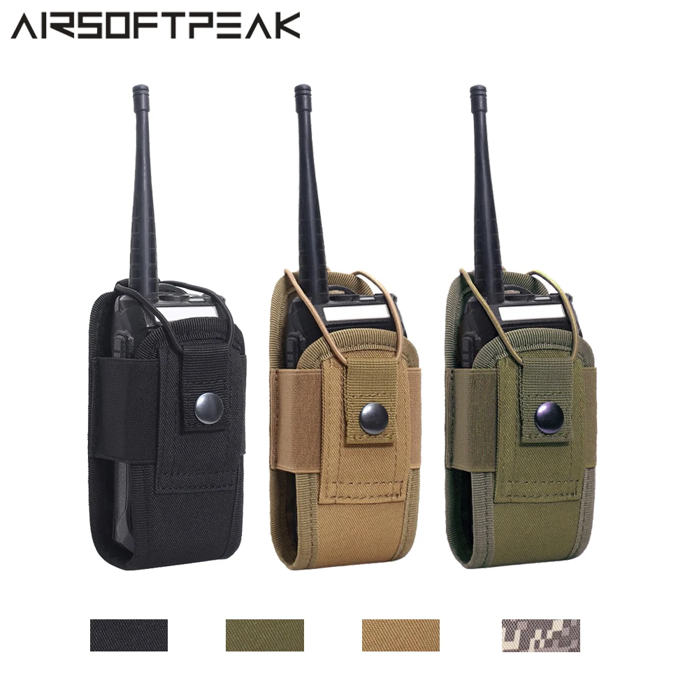 Bolsa de Radio táctica Molle 1000D, bolsa de walkie-talkie, Wasit, para uso militar, caza, interfono, funda Mag
