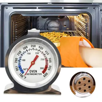 

Stainless Steel Oven Thermometer Heat Resistant Stand Up Dial Temperatur Food BBQ Measuring Tool Kitchen Baking Accessories