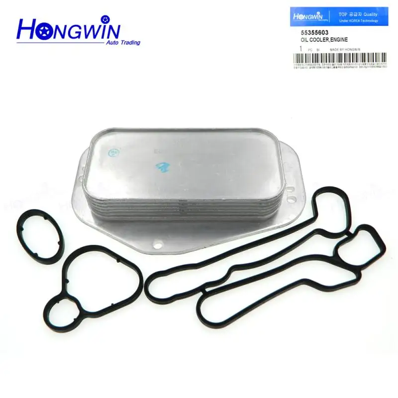 Масляный радиатор двигателя для Chevrolet Cruze Orlando Sonic Croma Aveo 5 G3 OPEL Astra Zafira Signum Vectra 55355603