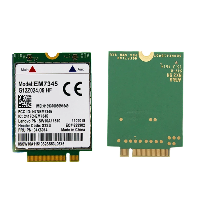 GOBI5000 EM7345 LTE FRU 00JT511 ThinkPad 10 планшет TP 10 WWAN HSPA+ 42 Мбит/с 4G модуль NGFF