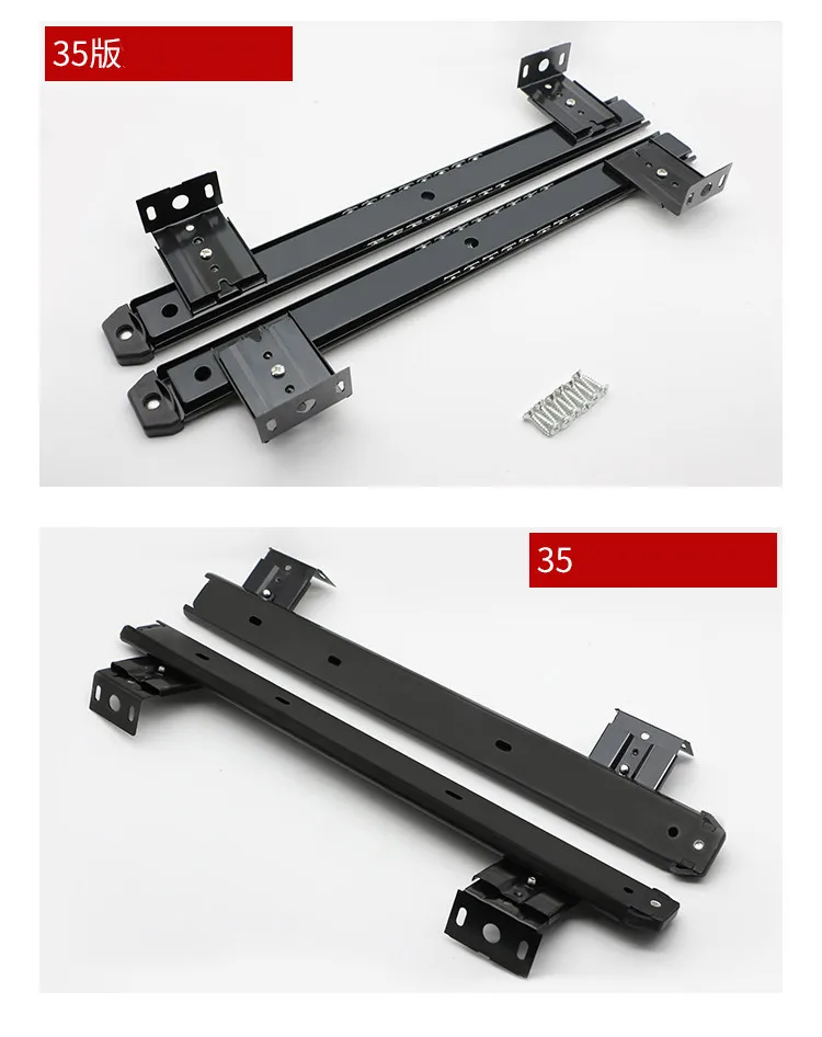 2 шт компьютерный стол выдвижные направляющие рельсовые дорожки подъемная клавиатура лоток направляющие тяга стальной шар мебельная фурнитура Аксессуары