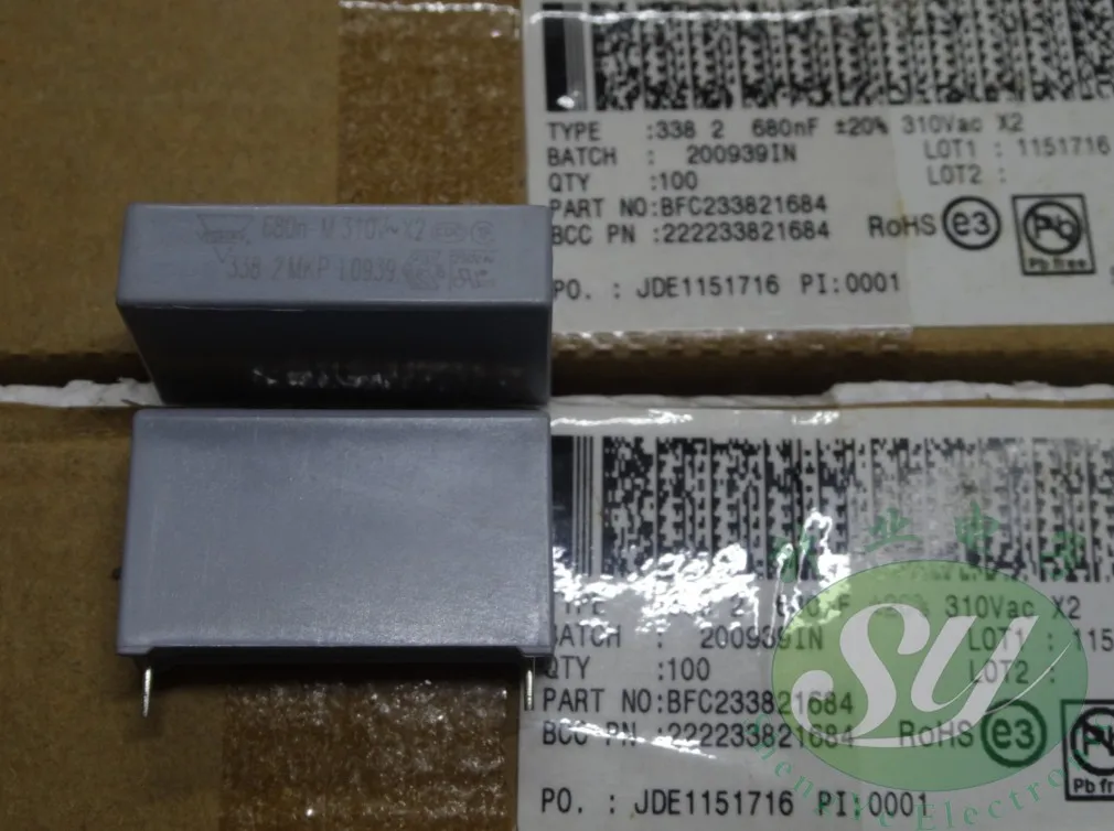 50 шт VISHAY MKP338 0,68 мкФ/310Vac 680 684 BFC233821684NF u68