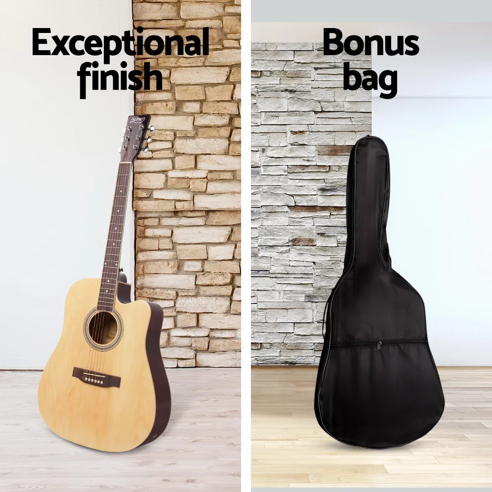 Verstelbare 41 Inch Professionele 5 Band EQ Elektrische Akoestische Gitaar Full Size-Natuurlijke GUITAR-41-EQ-NAT Hoge Kwaliteit met Zak Verstelbare 41 Inch Professionele 5 Band EQ Elektrische Akoestische Gitaar Full Size-Natuurlijke GUITAR-41-EQ-NAT Hoge Kwaliteit met Zak
