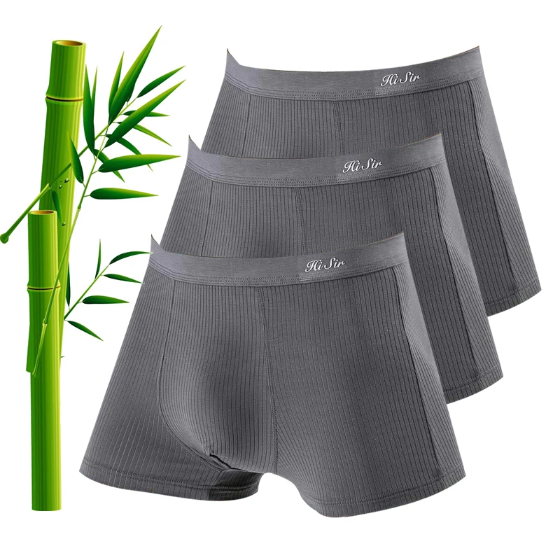 Fibra de bambú transpirable hombre Sin costuras Ropa interior Boxer Slip Panties Ropa interior Reino Unido 