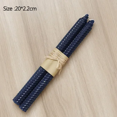 Navy Blue Strongwell нордическая ароматерапия Золотая свеча подсвечник, декоративные изделия Аксессуары для настольной свадьбы для романтического ужина при свечах - Цвет: Navy Blue