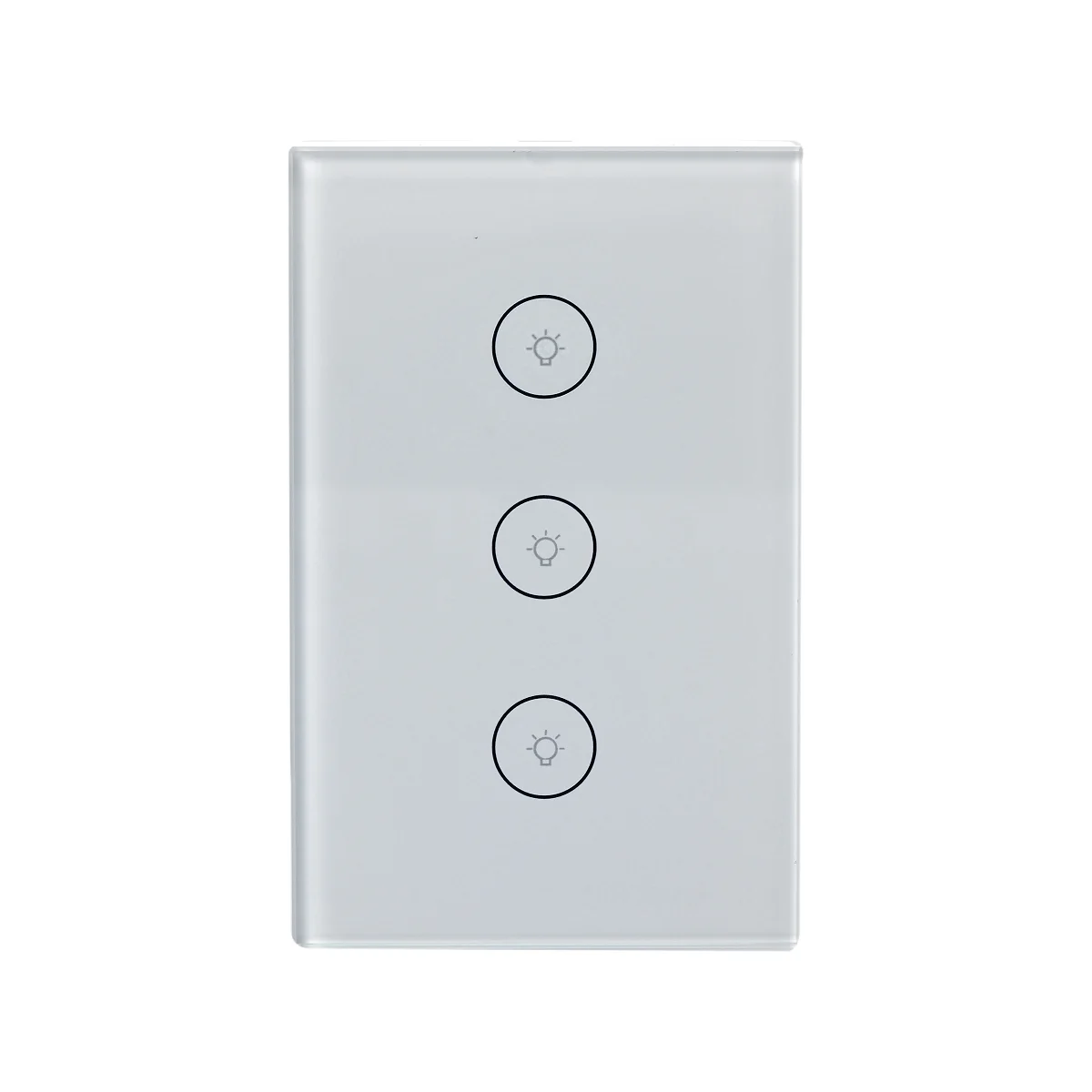 Smart Light touch Switch 1/2/3 Gang wall switch Touch/WiFi/Voice/APP Smart Home controller Works with Alexa/Google home EU UK - Цвет: Белый