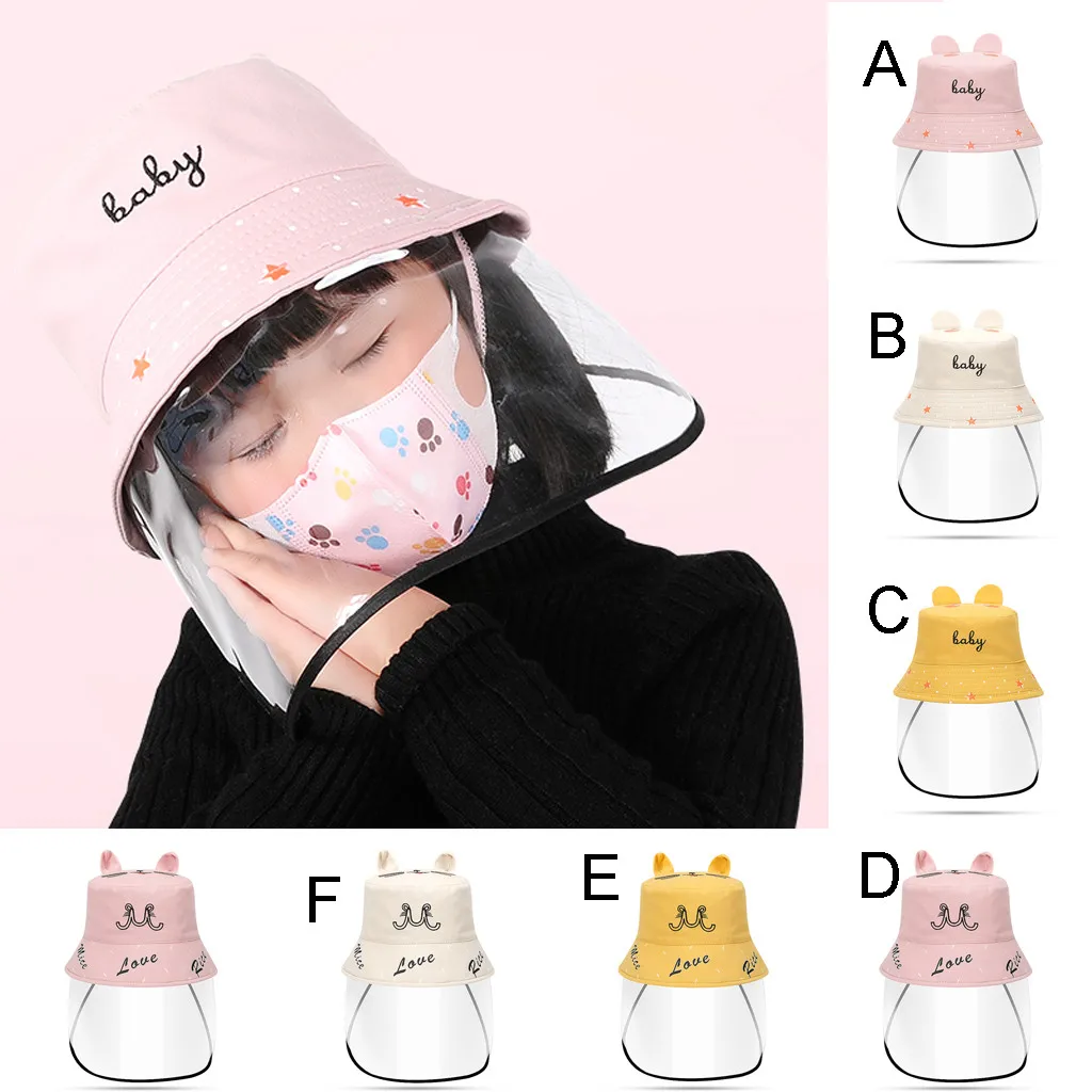 Anti-spitting Protective Hat Dustproof Cover Kids Boys Girls Fisherman Cap Dust protection 2020 New | Аксессуары для одежды