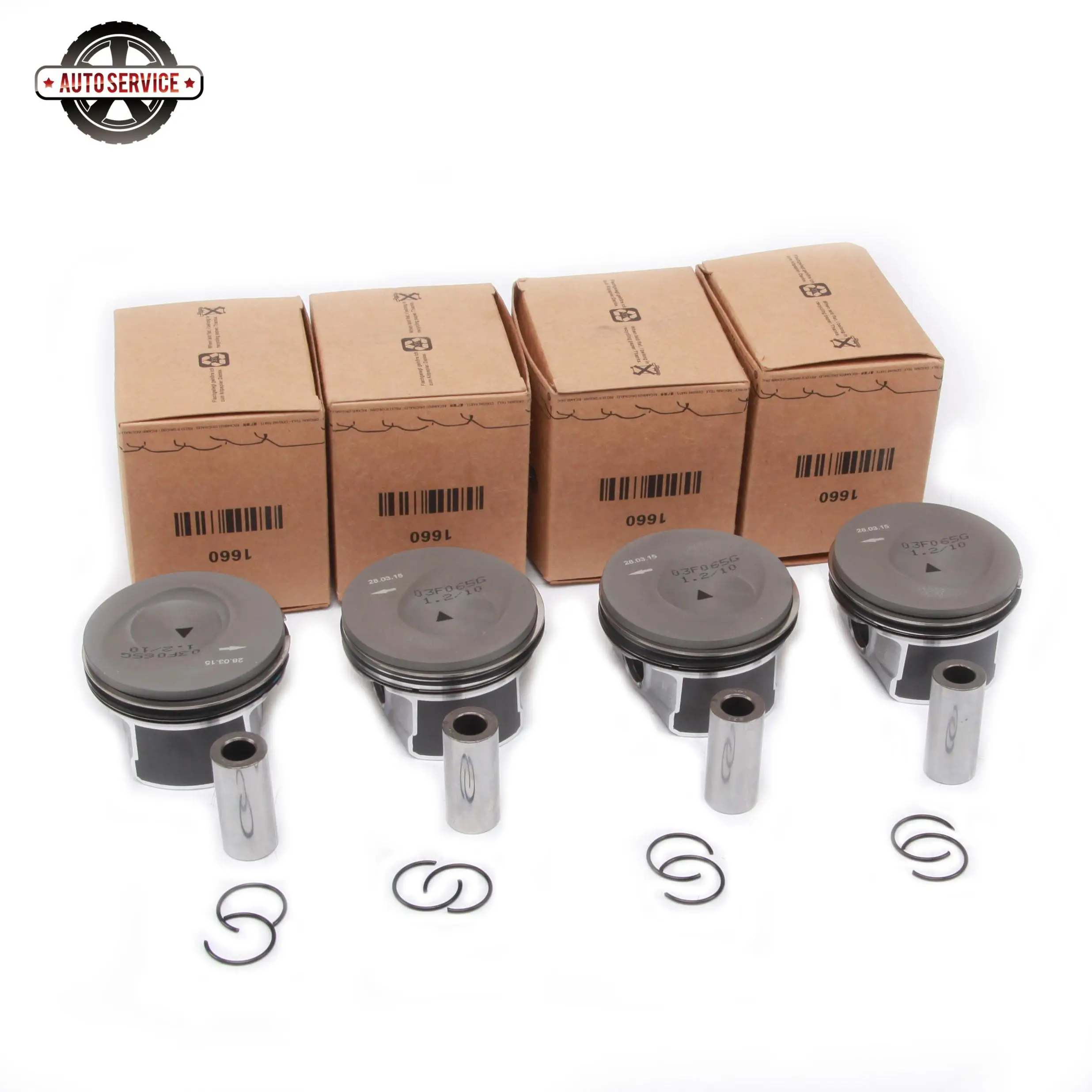 Новый комплект поршней и колец двигателя 03F107065A/F для Audi A1 A3 Volkswagen Jetta Golf Caddy Seat Skoda 1 2