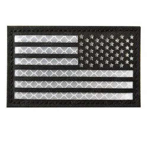 A&E USA US Flag SRT Patch Infrared Reflective IR Morale Tactical Military Badge 