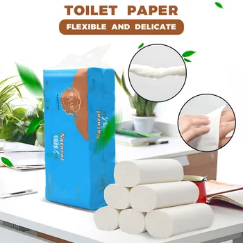 

Soft Tissue Paper Fast shipping Solid Rolled Toilet Paper Kitchen Paper Suitable for Home & Restaurant Cafes Dropshipping ##4
