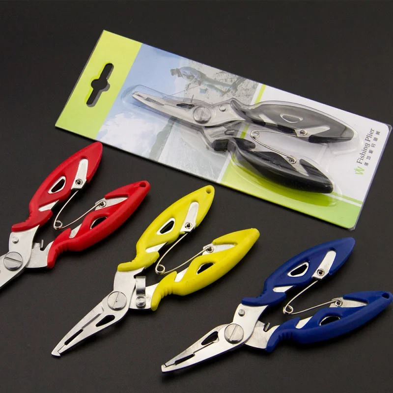 

4 Colors Fishing Plier Scissor Braid Line Lure Cutter Hook Remover Tackle Tool Cutting Fish Use Tongs Scissors Fishing Pliers