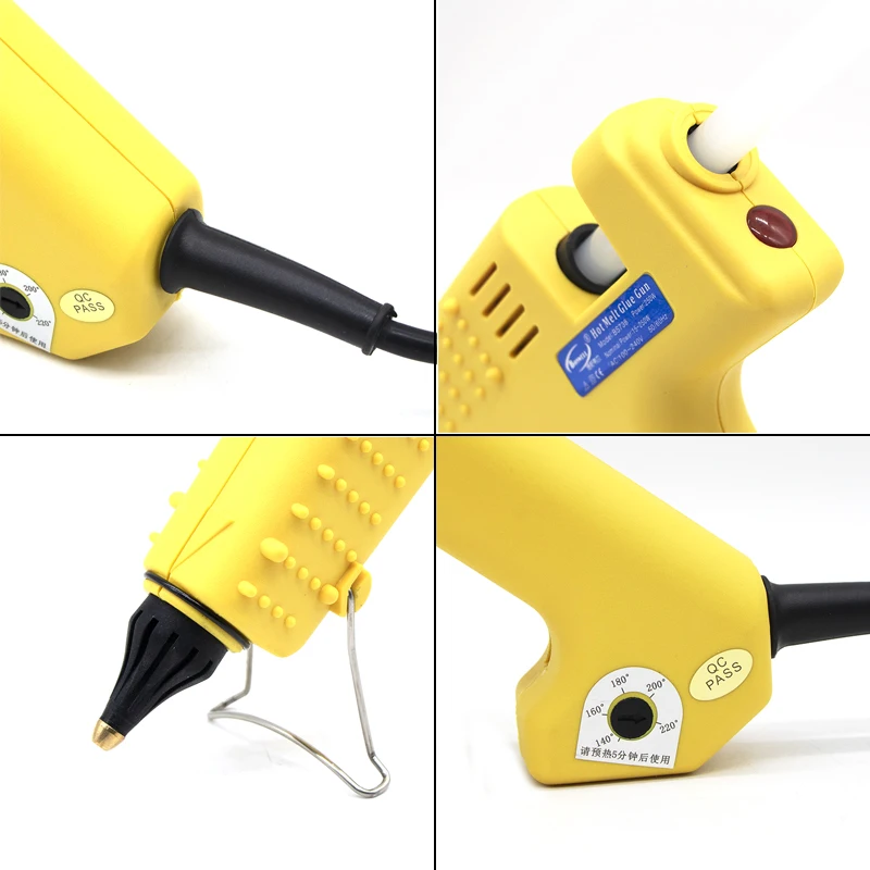 Buy Wholesale China 10w Yellow Cute Hot Melt Glue Gun Use In Diy And  Stationery With 7mm Glue Sticks & 10w Glue Gun at USD 1.69