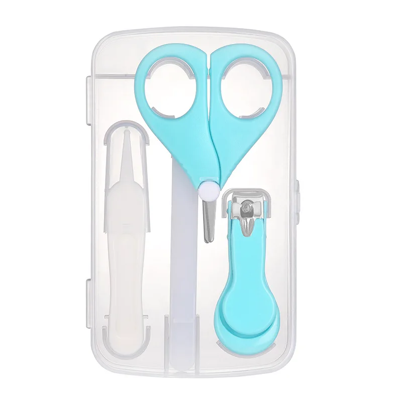 4 Pcs Baby Nail Care Scissors Gorgeous Sets Safety Nail Cutter Scissors Suit Newborn Baby Cleaning Toils Care