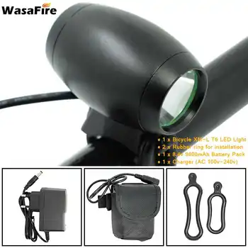

WasaFire 3000lm XML T6 LED Bike Light Bicycle Headlight Cycling Lamp 9600mAh Battery Bike Accessories for Outdoor Night Riding