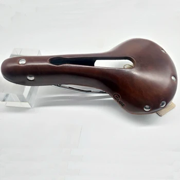 

2020 GYES Hollow SADDLE /CLASSIC RETRO SADDLE COW LEATHER SADDLE MTB SADDLE BICYCLE LEATHER SADDLE GS06H Hollow Saddle