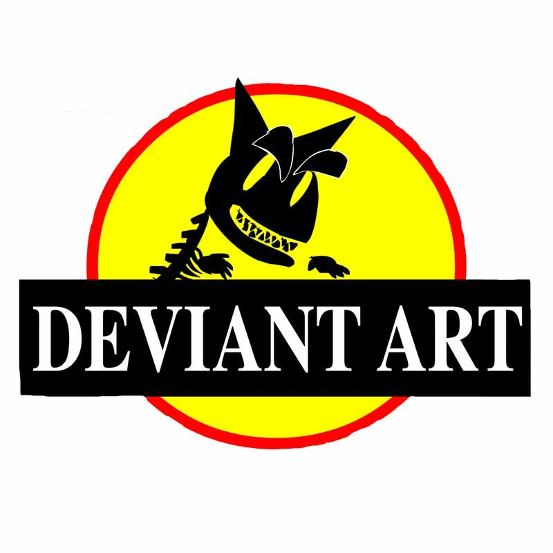 

13cm X 10cm for Deviantart Art Jurassic Park Waterproof Decal Personality Creative Car Stickers Occlusion Scratch