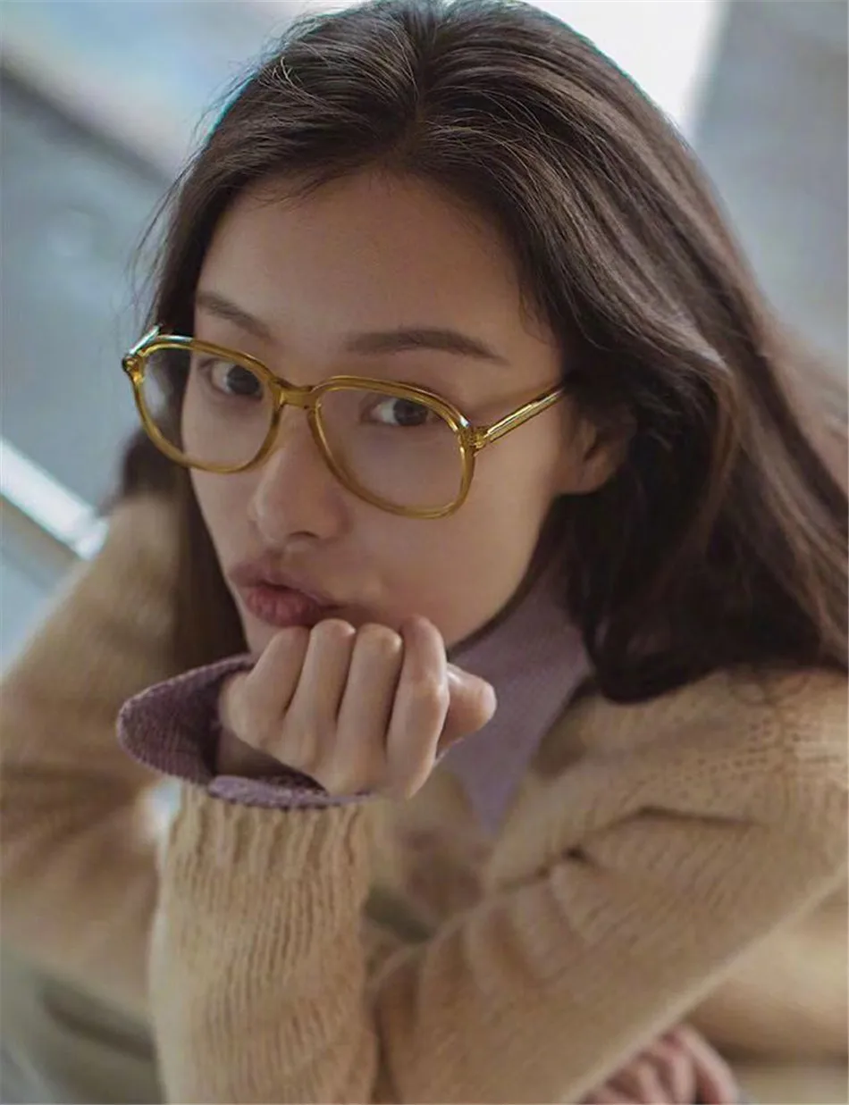 Elbru модные круглые очки с черной рамкой Для женщин очки myopia оправа для очков с диоптриями-0,5 1,0 1,5 2,0 2,5~ 6,0