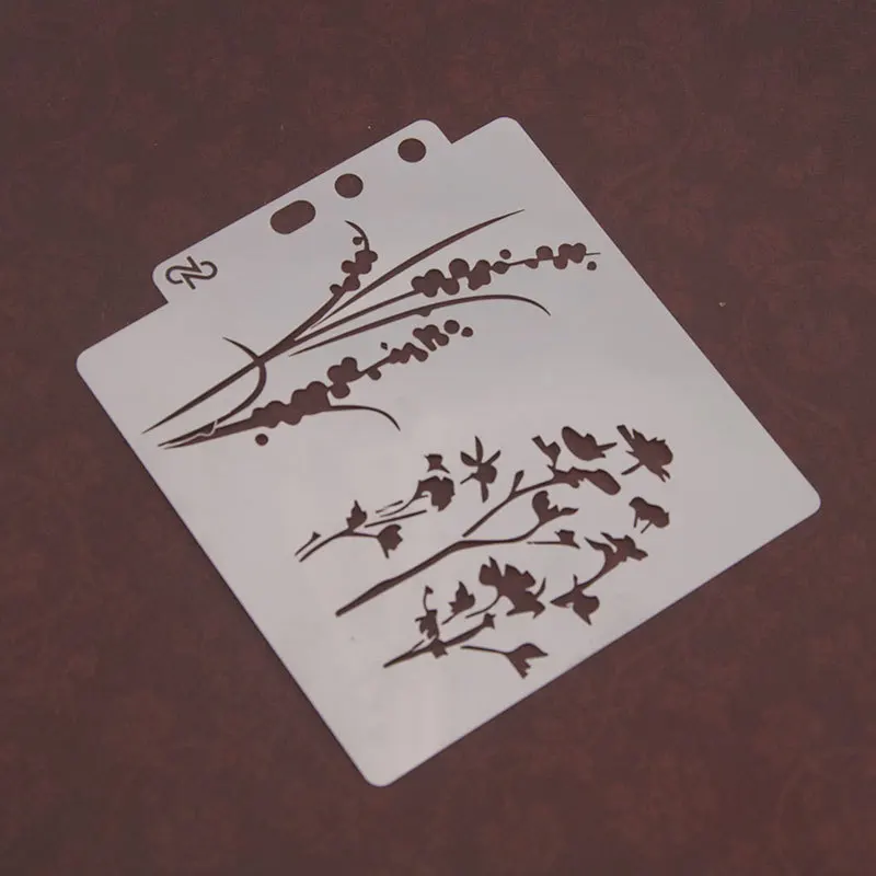 16 шт./лот 14 см кирпичная Шестигранная Цветочная рукоделие слойные трафареты