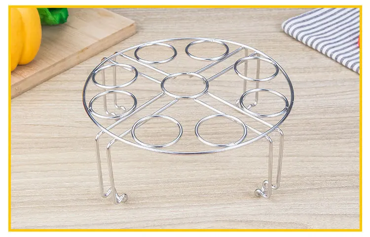 Manufacturers Direct Selling 304 Kitchen Folding Racks High Base Insulated Steamed Dishes Rack Home 9 Lattice Stainless Steel Eg