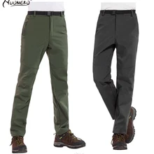 Assault-Pantalones impermeables para hombre, pantalón de lana de secado rápido para exteriores, senderismo, Camping, pesca, 5xl, WAP01, Otoño e Invierno