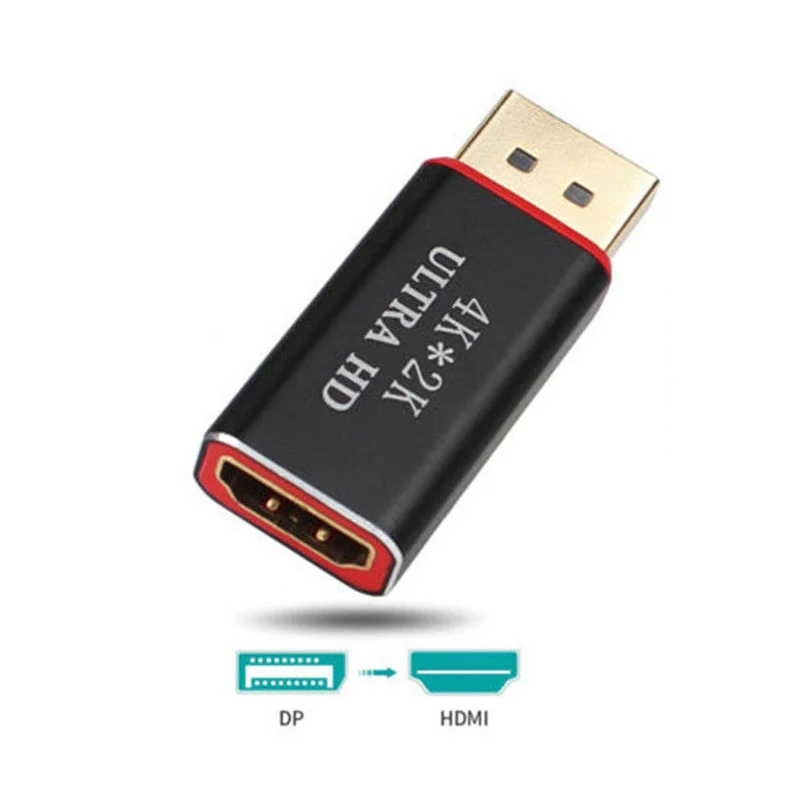

DP to HDMI Adapter Converter 4K*2K 30Hz Video Audio Convert Display Port to HDMI Connector Male to Female For Macbook HDTV PC