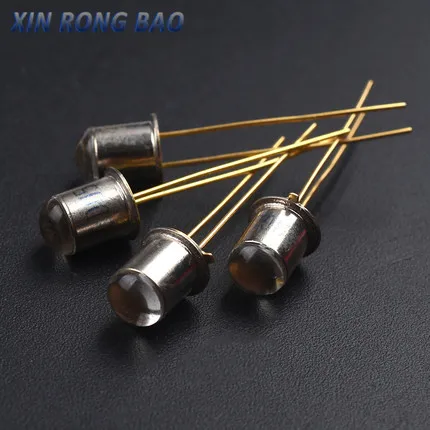 10 pcs 3DU5C Metal Encapsulated Silicon Phototransistor Transistor 3DU5C Silicon Phototransistor Transistor 2-feet Metal Package bjt transistor transistors kit