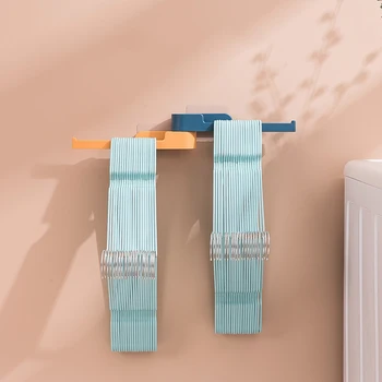 

Rotating Hanger Storage and Finishing Rack Free Punching Multifunctional Clothespin Rack Wall Hanging Hanger 66CY