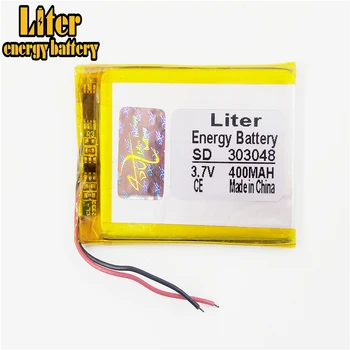 

303048 3.7V 400mAH 303050 PLIB polymer lithium ion / Li-ion Rechargeable battery for GPS mp3 mp4 mp5 dvd Remote Control E-book