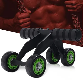 

4-Wheel Fitness Ab-Roller System Abdominal Abs Exercise Workout Abdominal Power Wheel AbS Roller Gym Roller Trainer Training