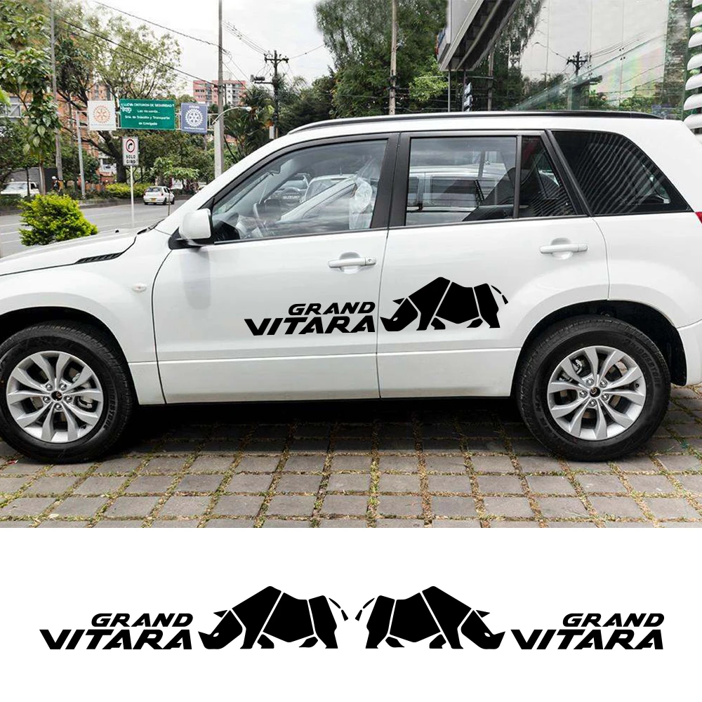 2pcs For Suzuki Grand Vitara At Mt 4x4 Off Road Car Door Body Stickers