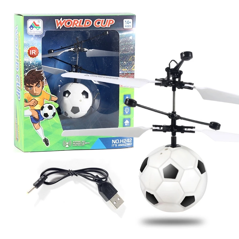

RC Helicopter Infrared Indcution Sensor Flying Ball with Luminous Light Hand Control Football Aircraft Drone for Children