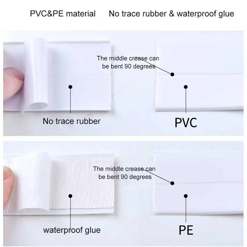Самоклеящаяся лента для ванной комнаты Душ Туалет Кухня стены герметизация водонепроницаемый с защитой от плесени лента DNJ998