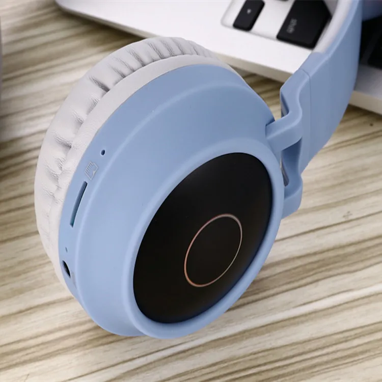 DHL Cat Ear Bluetooth Headphones Flashing Glowing Gaming Headsets LED Light Wireless Stereo Headband Cute Earphones Kids Gift
