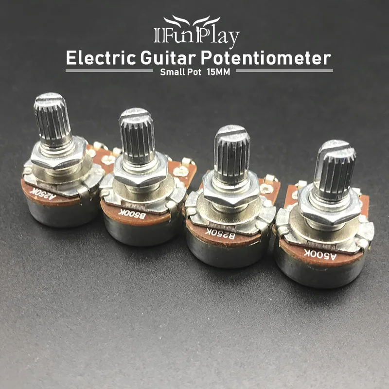 Potentiometer Shaft-Parts Tone Volume Electric-Guitar-Bass-Effect Splined Amp 2pcs Small-Pot