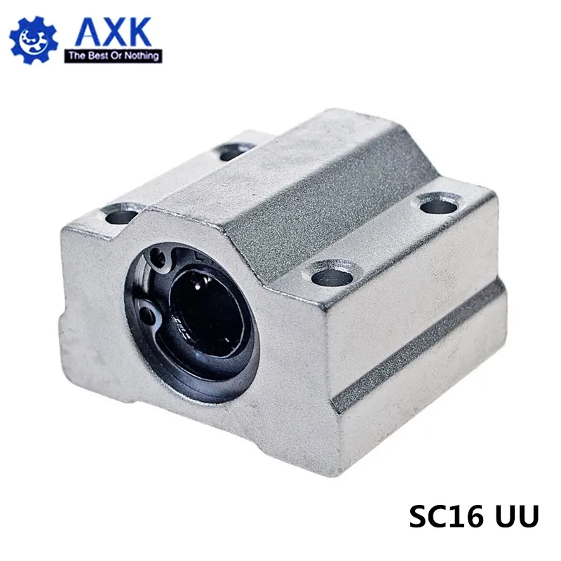 2 шт./лот SC16UU SCS16UU 16 мм линейный Шарикоподшипниковый блок CNC маршрутизатор с LM16UU