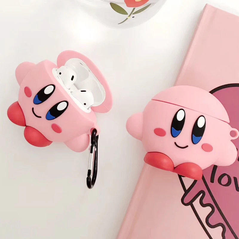 

Cute lovely Cartoon Soft Silicone Case For Apple Airpods Case Wireless Bluetooth Earphone carrying airpods case with anti lost