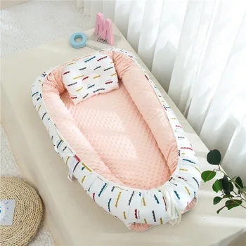 

8 Colors Portable Baby Nest Bed Crib Travel Newborns Cots Nursery Sleep Nest Infant Cradle Baby Bassinet Children's Bumper Crib
