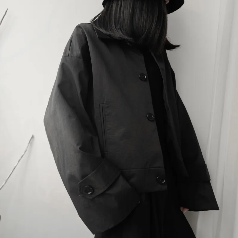 LANMREM женский силуэт Короткий разрез квадратный воротник сплошной цвет однобортный пальто темперамент куртка 19B-a284