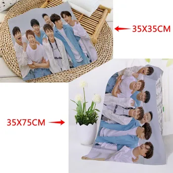 

35x35cm,35x75cm Towels Custom KPOP BTOB Printed Square Towels Microfiber Absorbent Drying Bath Towels Washcloth